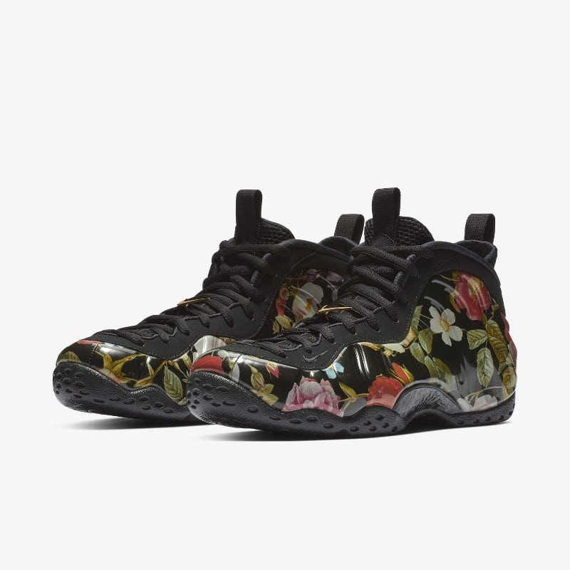 Black floral outlet foamposites